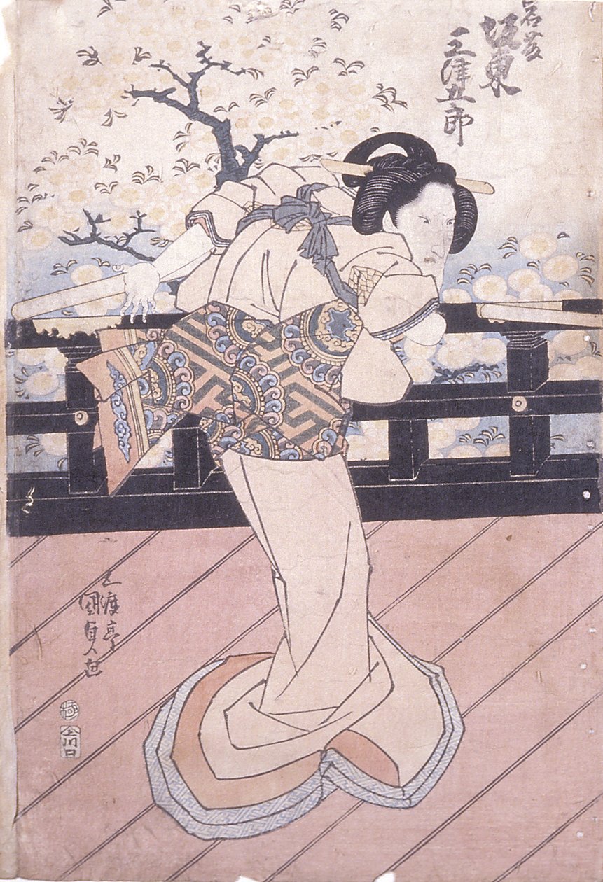 Bando Mitsugoro als Iwafuji door Utagawa (1786 1865) Kunisada