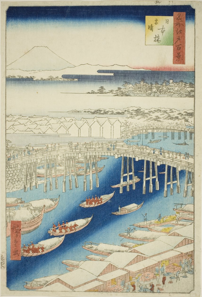 Helder weer na sneeuw bij Nihon Brug, uit de serie 