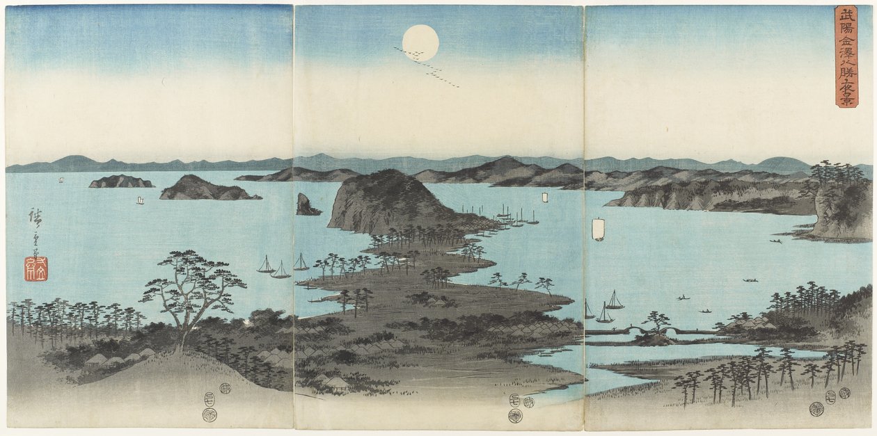 Acht Uitzichten van Kanazawa in de provincie Musashi 