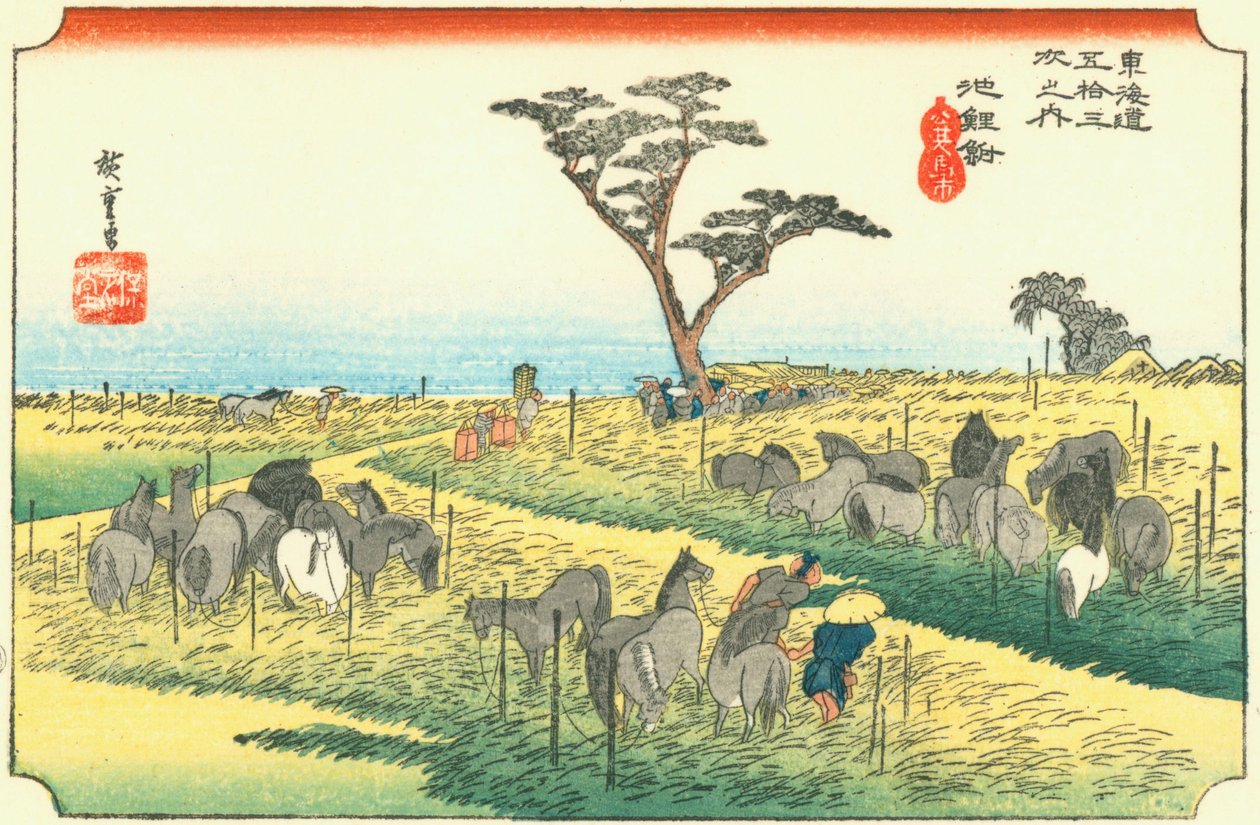 Hiroshige40 chirifu door Utagawa Hiroshige