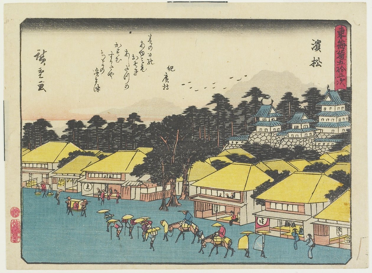 Mamamatsu, 1837-1844 door Utagawa Hiroshige