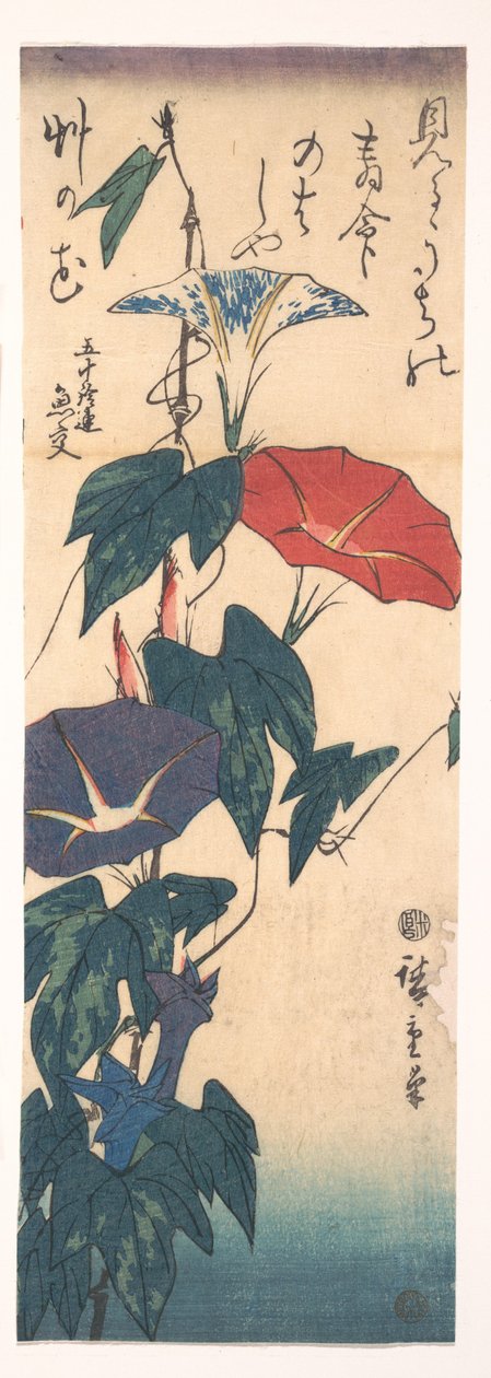 Prunkwinden door Utagawa Hiroshige