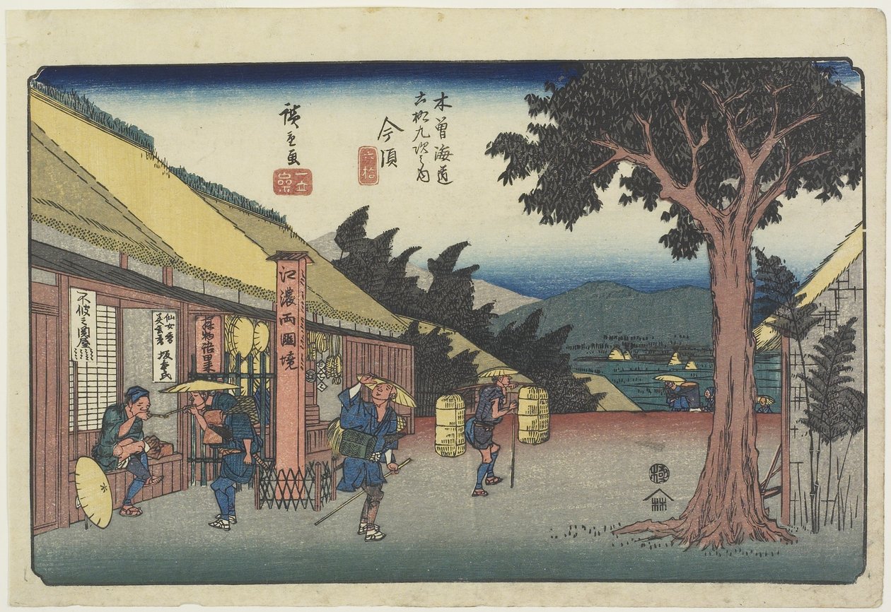 No. 60 Imazu, 1830-1844 door Utagawa Hiroshige