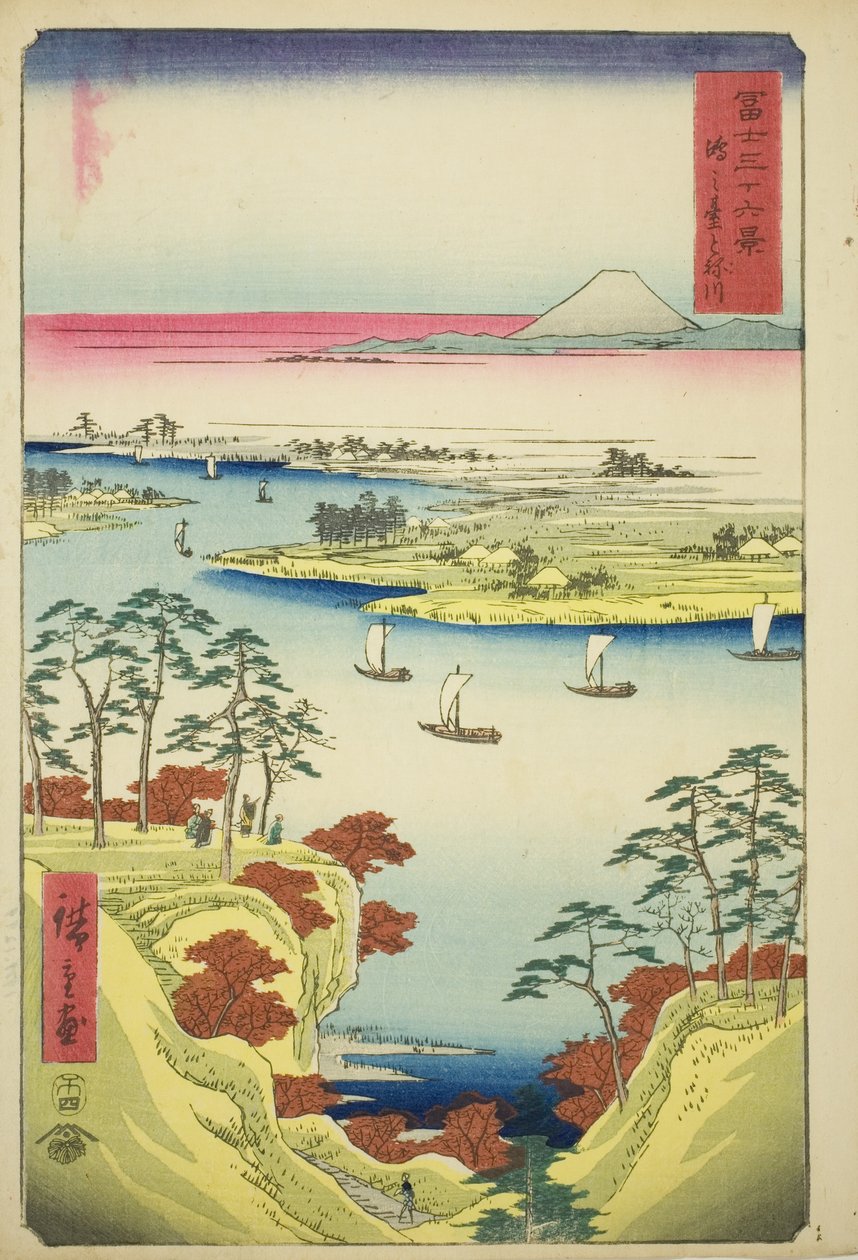 De Tone Rivier bij Konodai (Konodai Tonegawa), uit de serie 