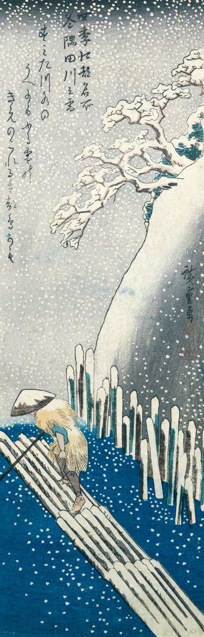 Winterscène door Utagawa Hiroshige