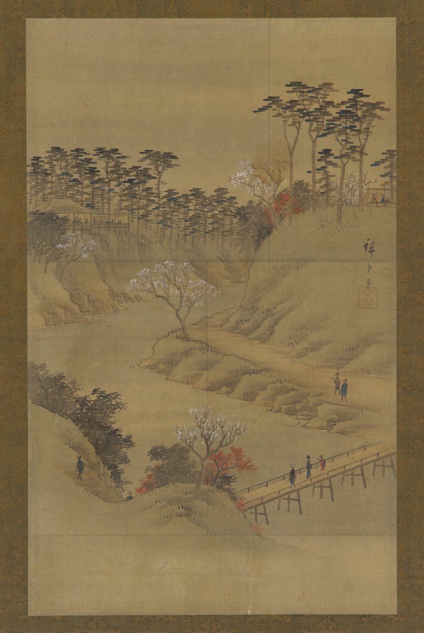 Zomerlandschap, midden 19e eeuw door Utagawa Hiroshige II