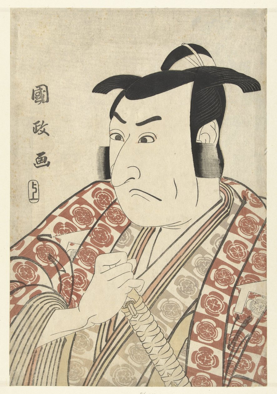 Busteportret van Ichikawa Omezo door Utagawa Kunimasa
