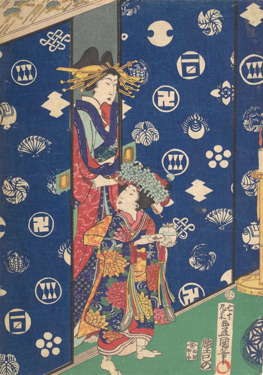 Prent, 19e eeuw door Utagawa Kunisada