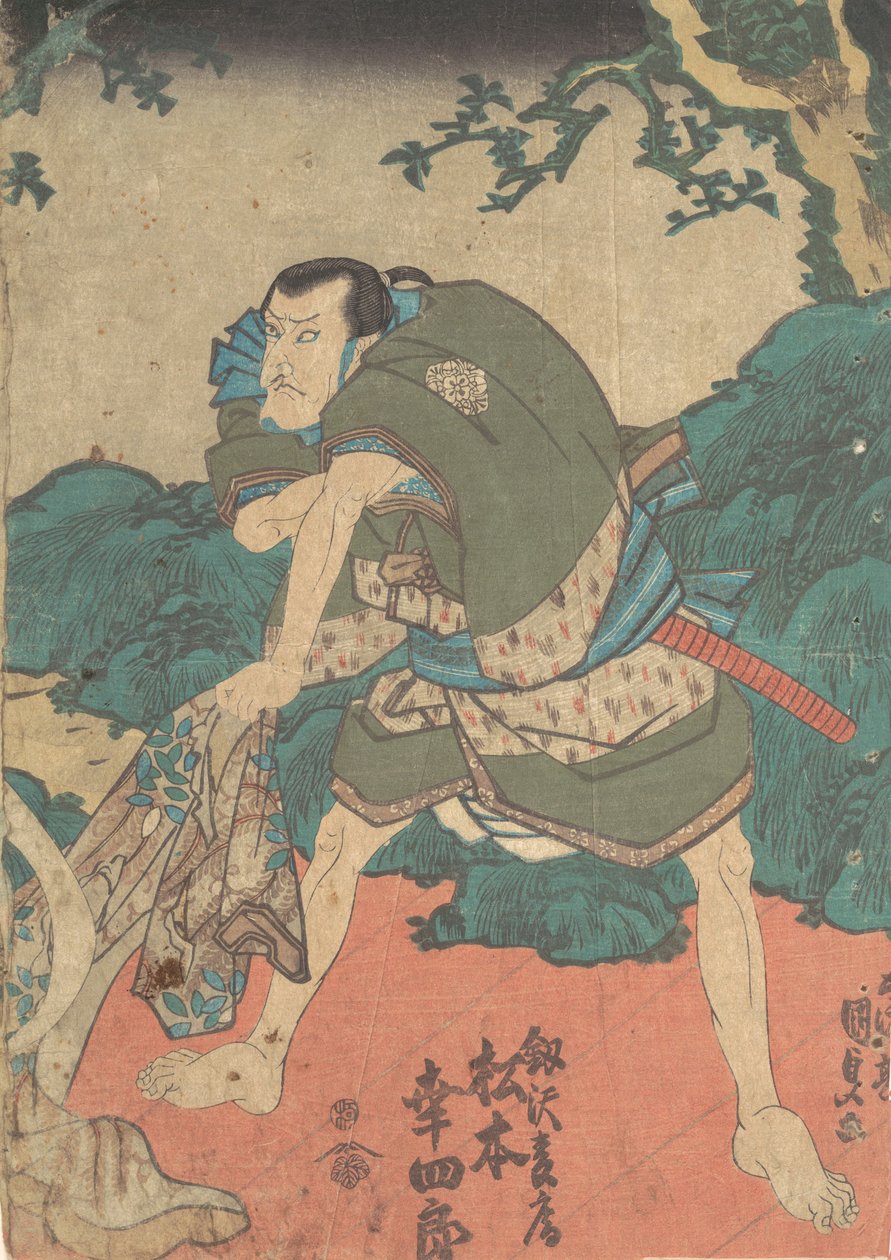 Prent, 19e eeuw door Utagawa Kunisada
