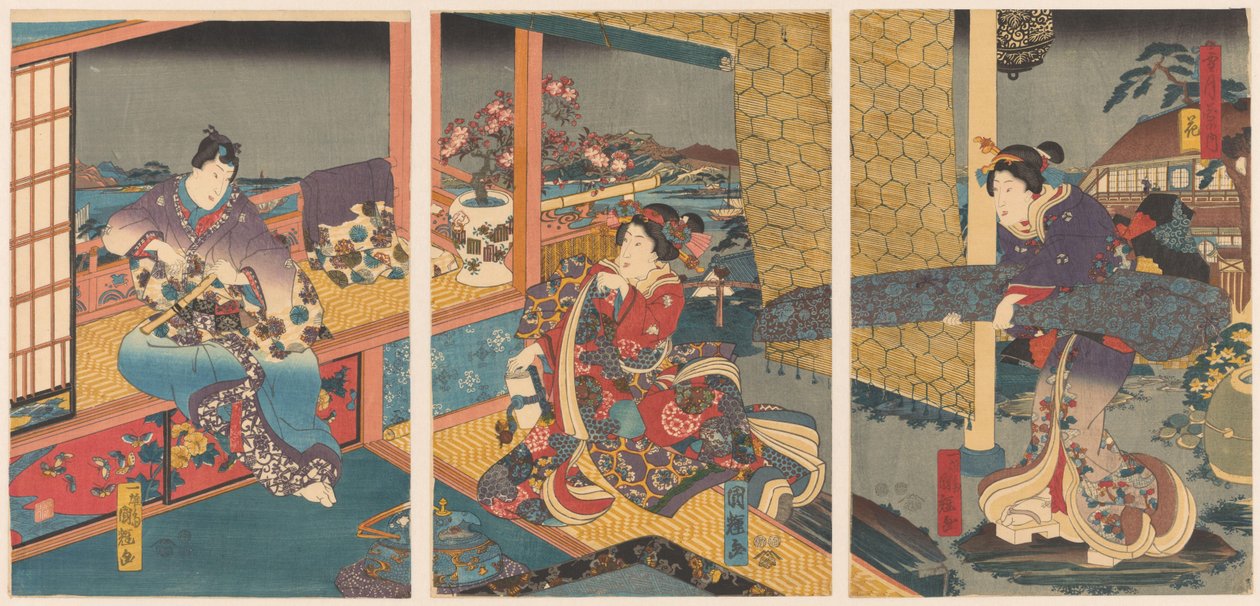 Bloemen door Utagawa Kuniteru
