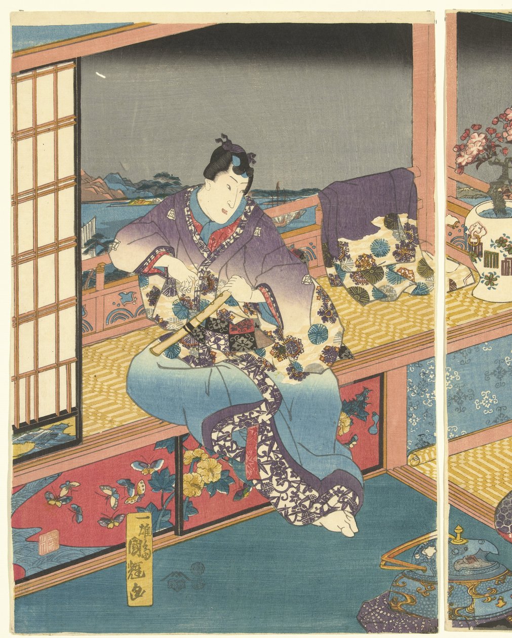 Bloemen door Utagawa Kuniteru