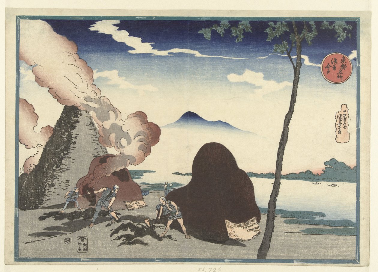 Imado in Asakusa door Utagawa Kuniyoshi