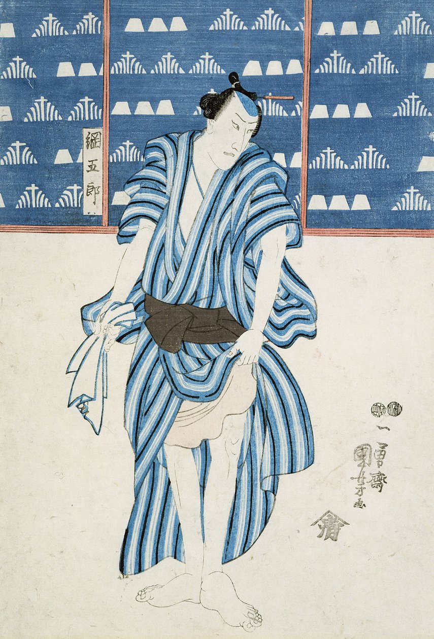 Portret van Tunagore door Utagawa Kuniyoshi