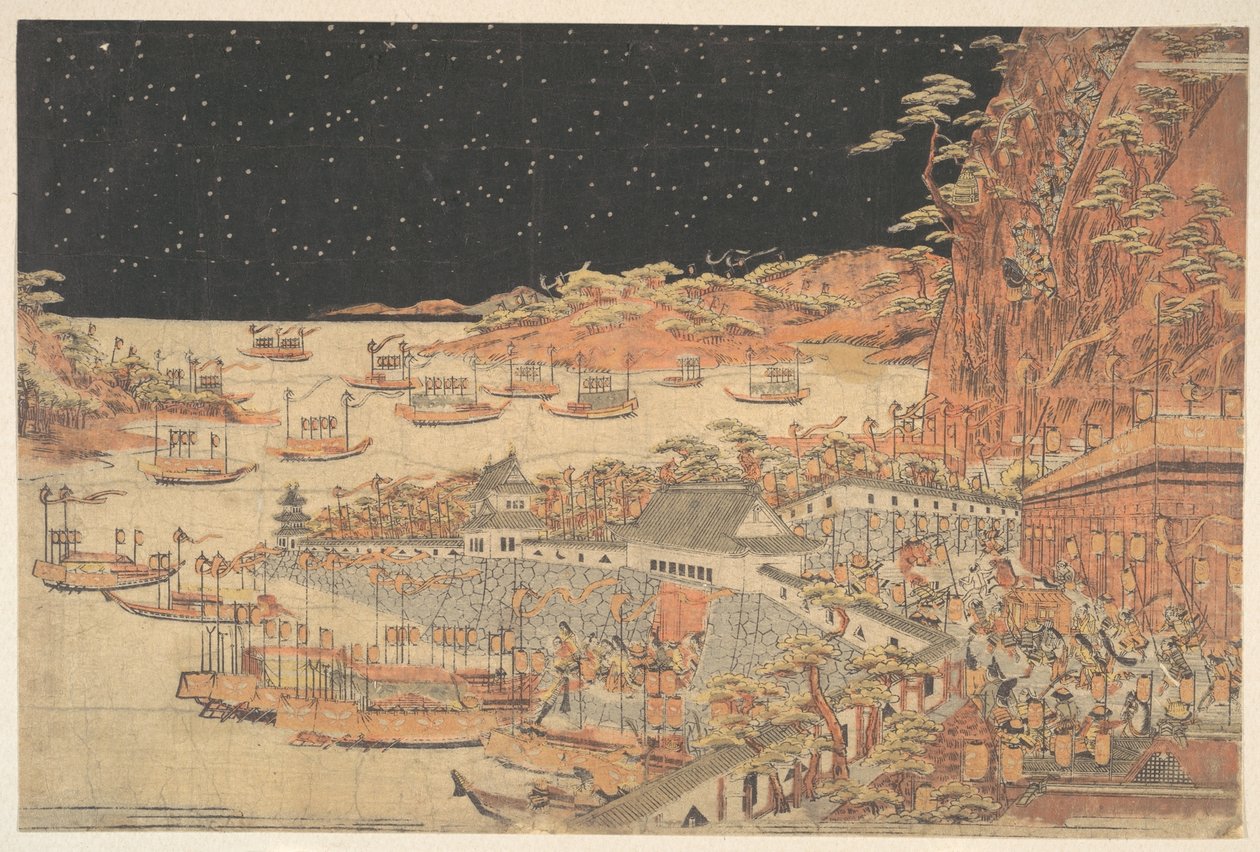 Slag bij Ichi-no-tani, 21 maart 1184 door Utagawa Toyoharu