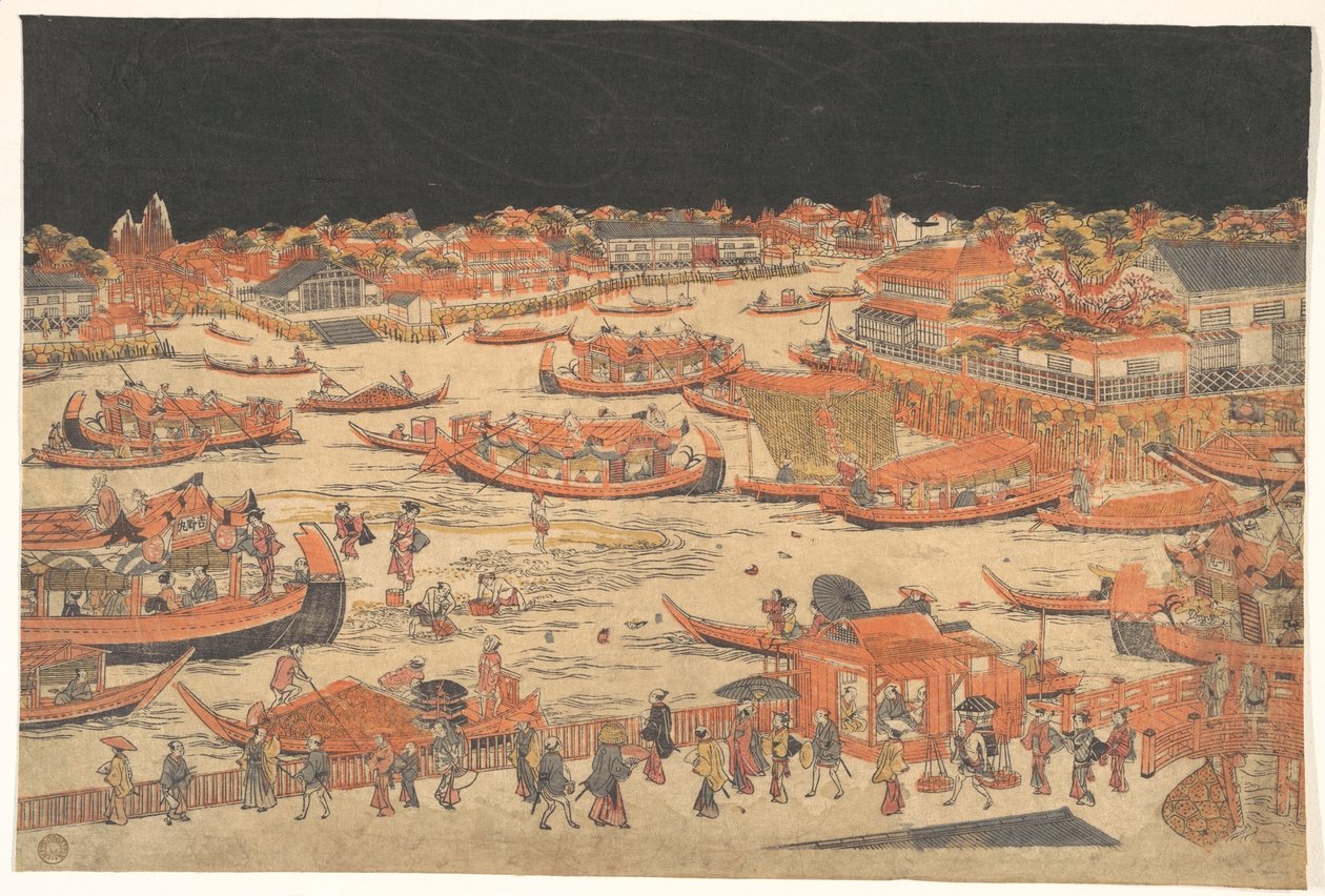 Kawabiraki door Utagawa Toyoharu