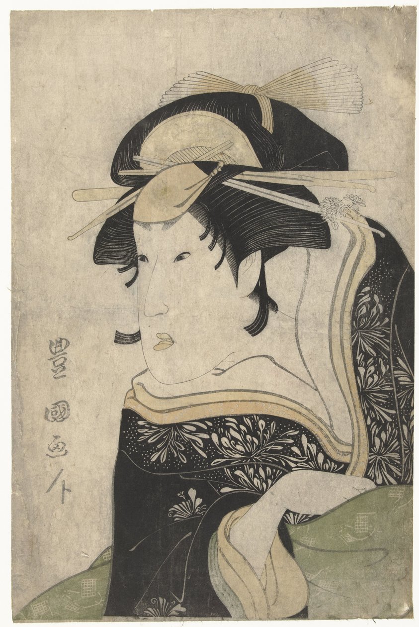 Busteportret van Segawa Kikunojo III door Utagawa Toyokuni (I)