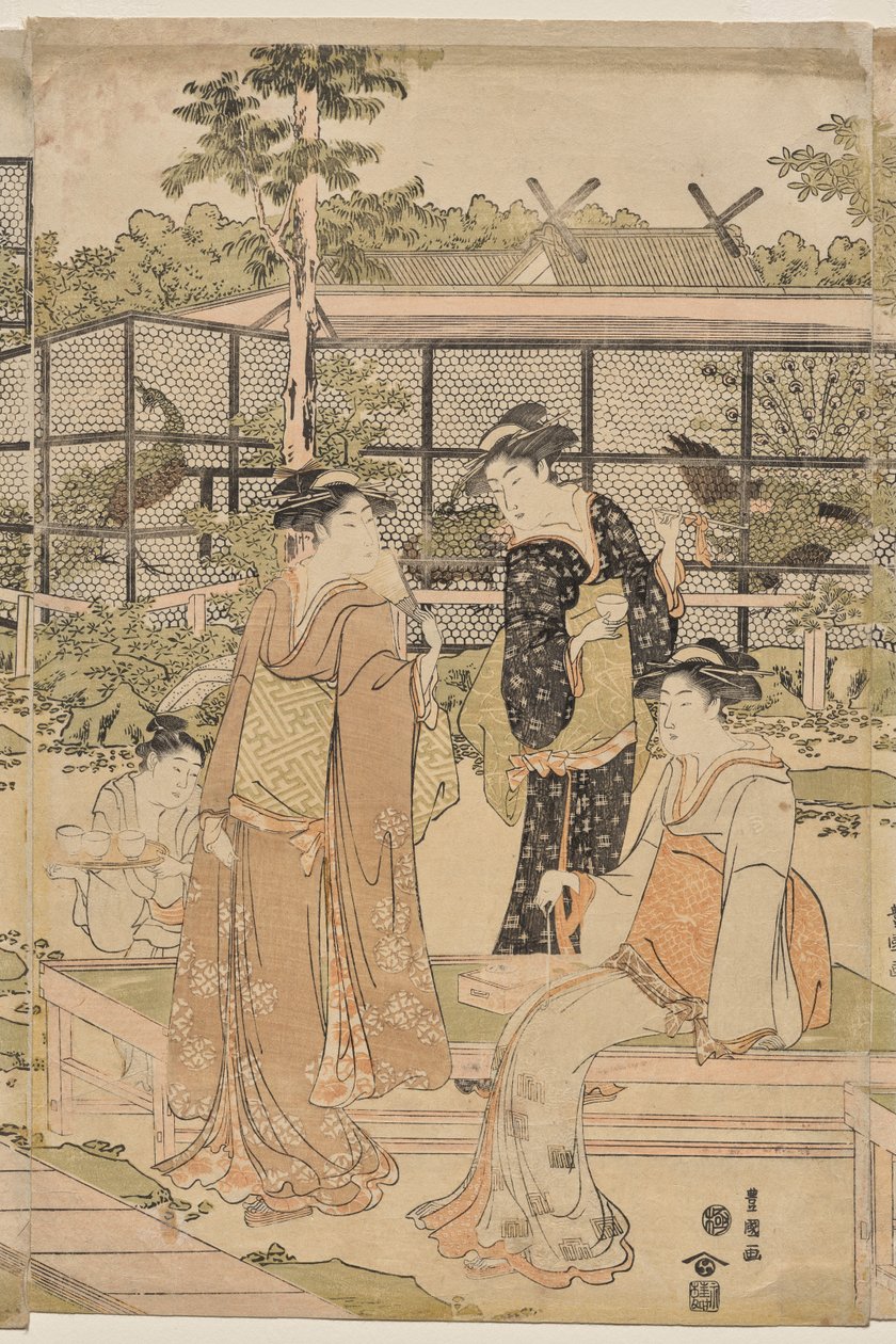 Het Shika Theehuis door Utagawa Toyokuni