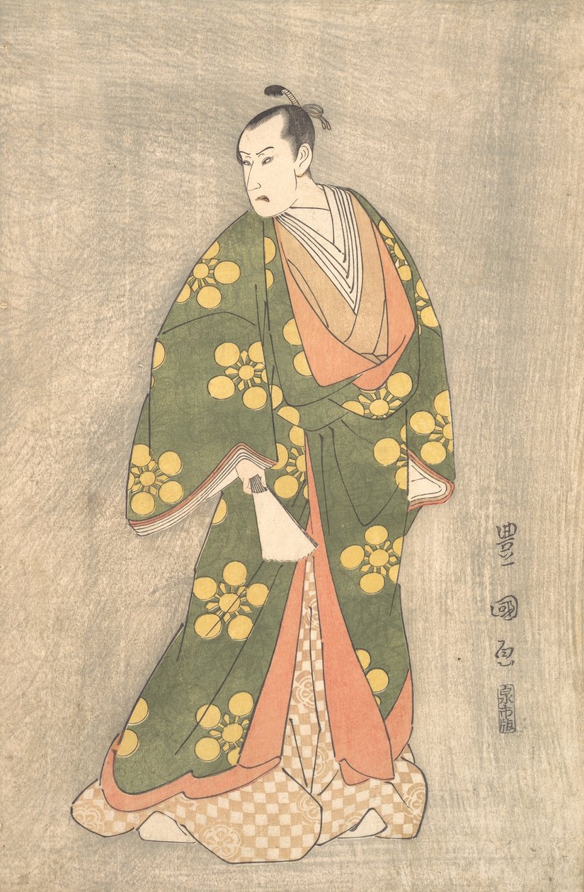 Bando Hikosaburo III in de Rol van Sugawara no Michizane, ca. 1796 door Utagawa Toyokuni I