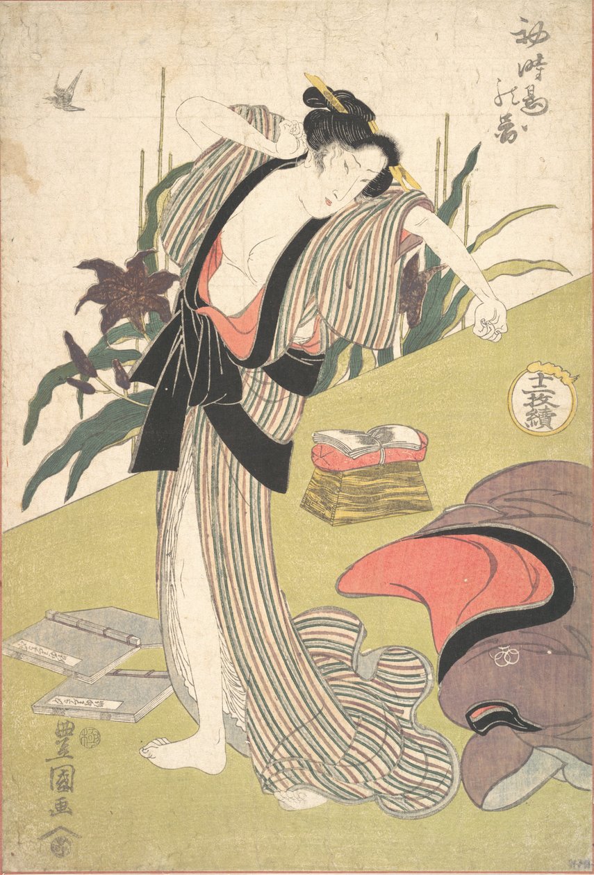 Het eerste bezoek van de koekoek door Utagawa Toyokuni I