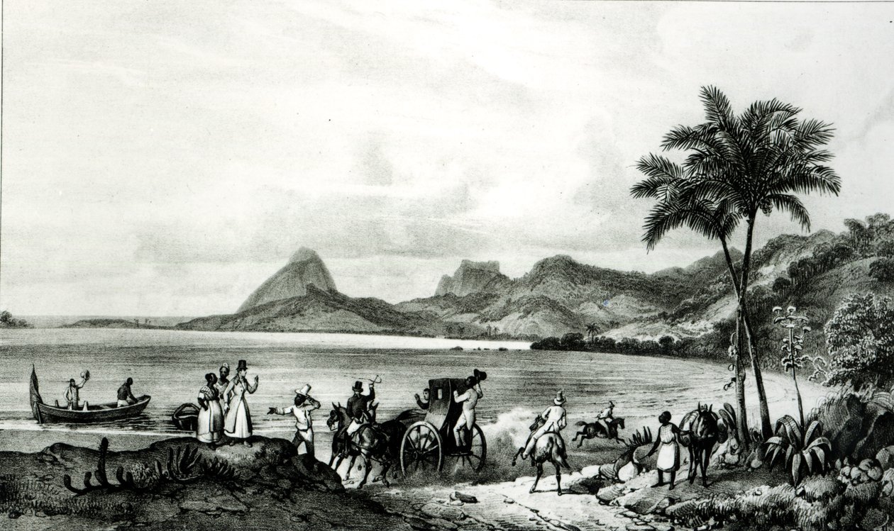 Lagoa Das Tretas door V. Adam