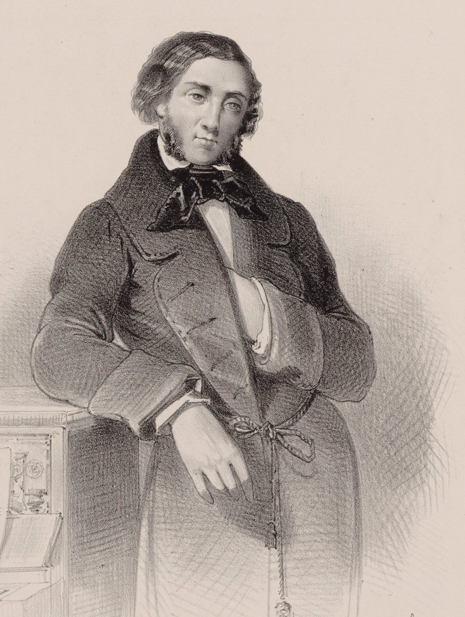 Portret van de pianist en componist Felix Mendelssohn Bartholdy 1809-1847 door V. Guillet