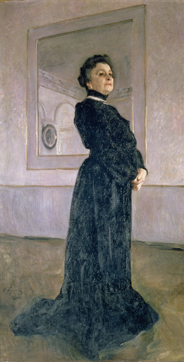 Portret van Maria Nikolayevna Yermolova (1853-1928) 1905 door Valentin Aleksandrovich Serov