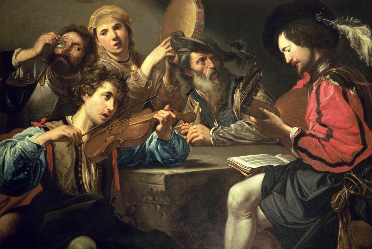 Een Muzikale Bijeenkomst door Valentin de Boulogne