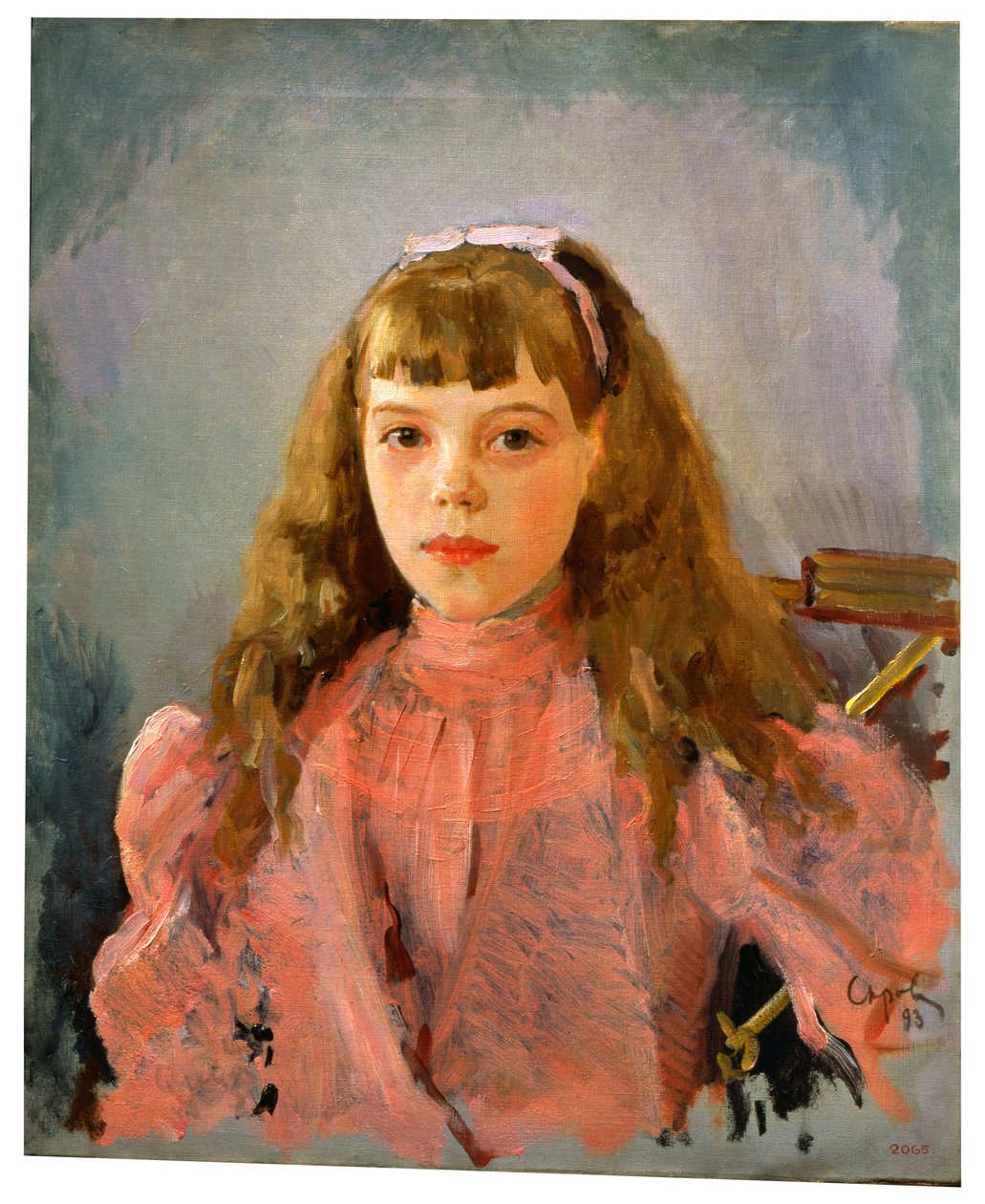Portret van Groothertogin Olga Alexandrovna van Rusland, 1893 door Valentin Aleksandrovich Serov