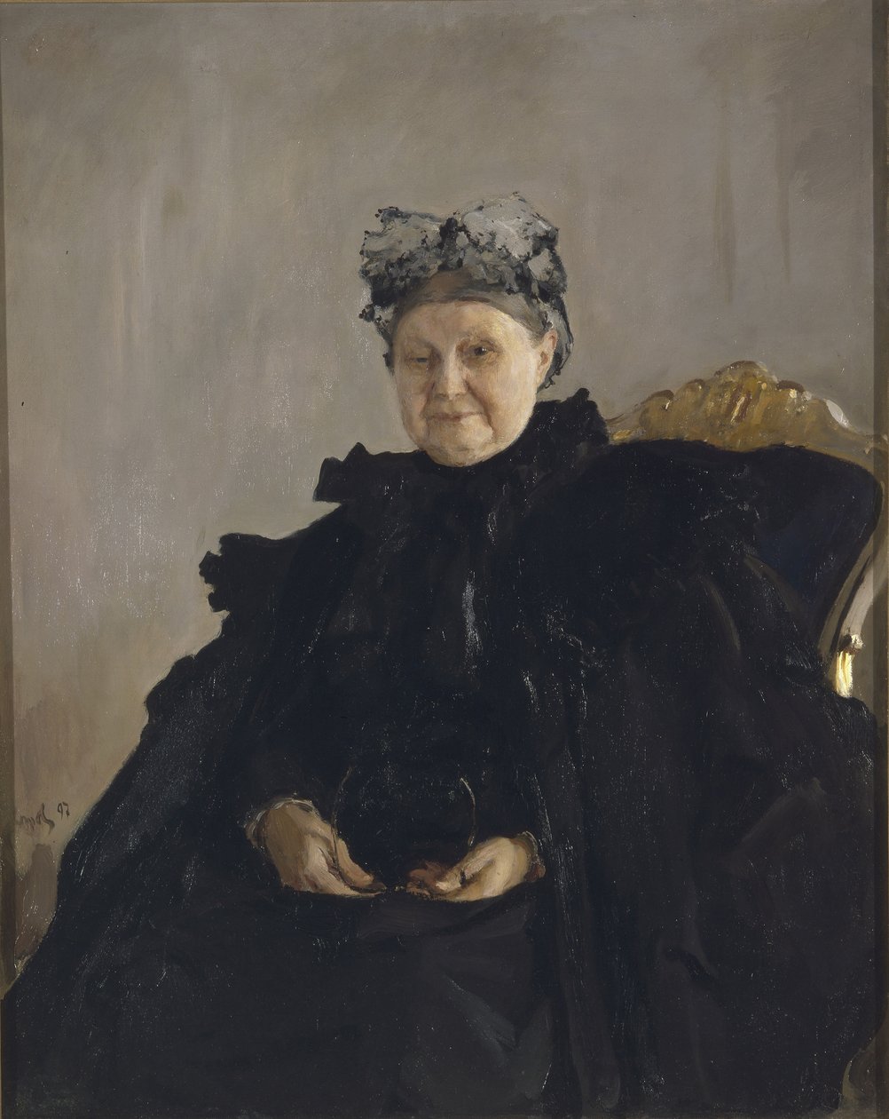 Portret van Maria Fyodorovna Morozova, geboren Simonova 1830-1911, 1897 door Valentin Aleksandrovich Serov