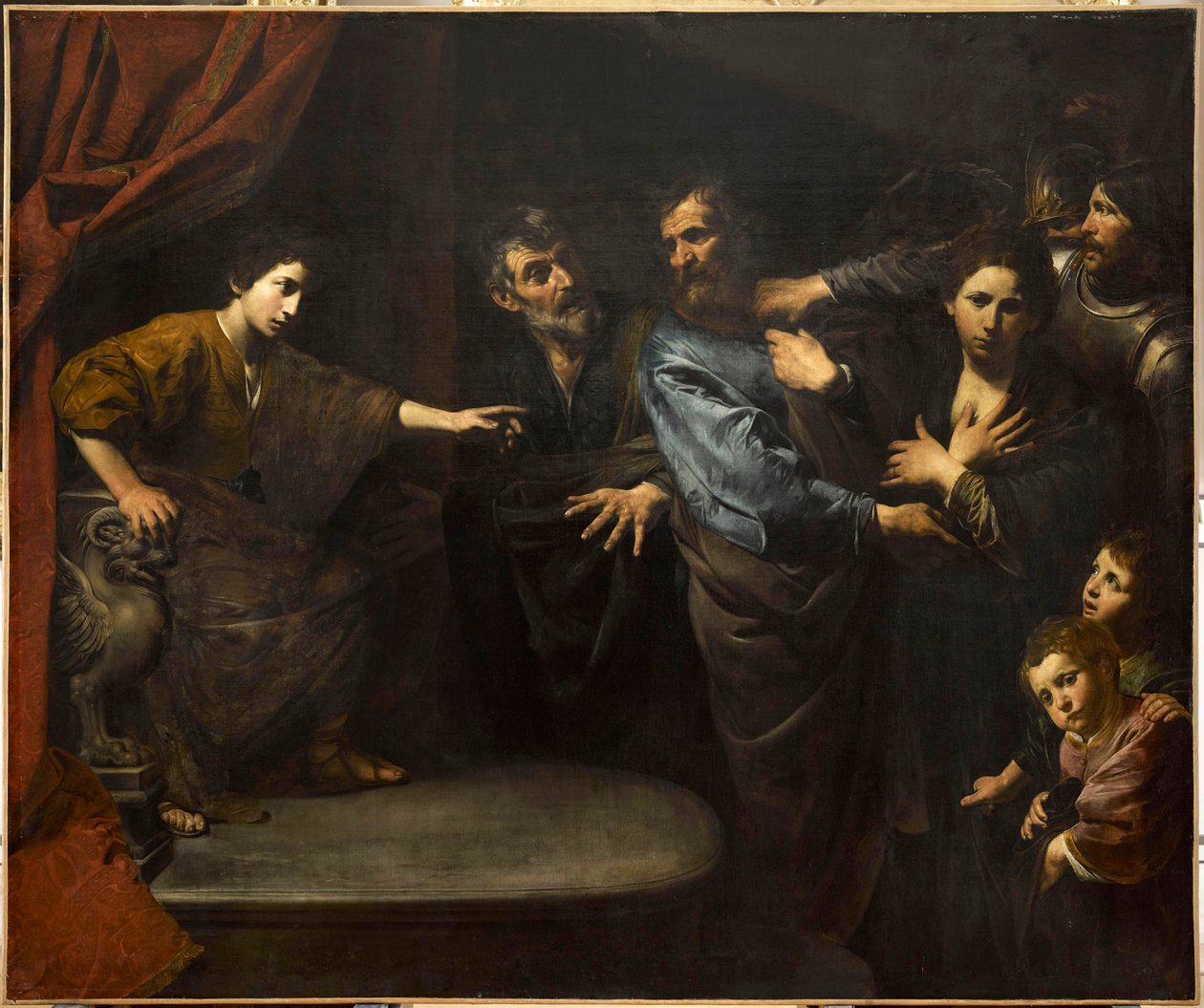 De onschuld van Suzanne erkend of het oordeel van Daniël - De onschuld van Susanna of het oordeel van Daniël, door Valentin de Boullogne (1591-1632). Olie op doek door Valentin de Boulogne