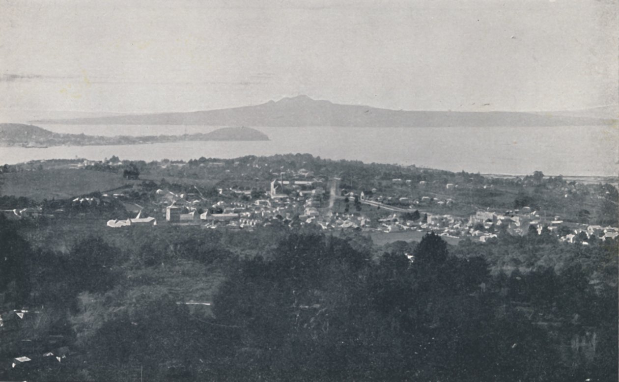 Haven van Auckland, 1924 door Valentine and Sons Ltd