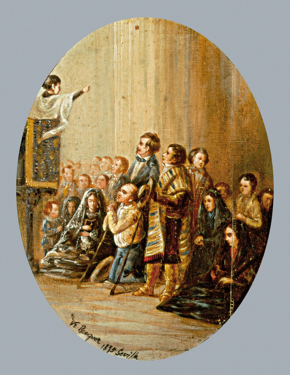 De preek door Valeriano Domínguez Bécquer