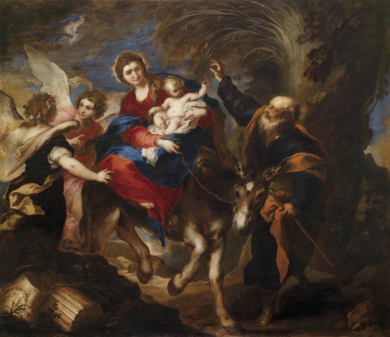 De vlucht naar Egypte door Valerio Castello
