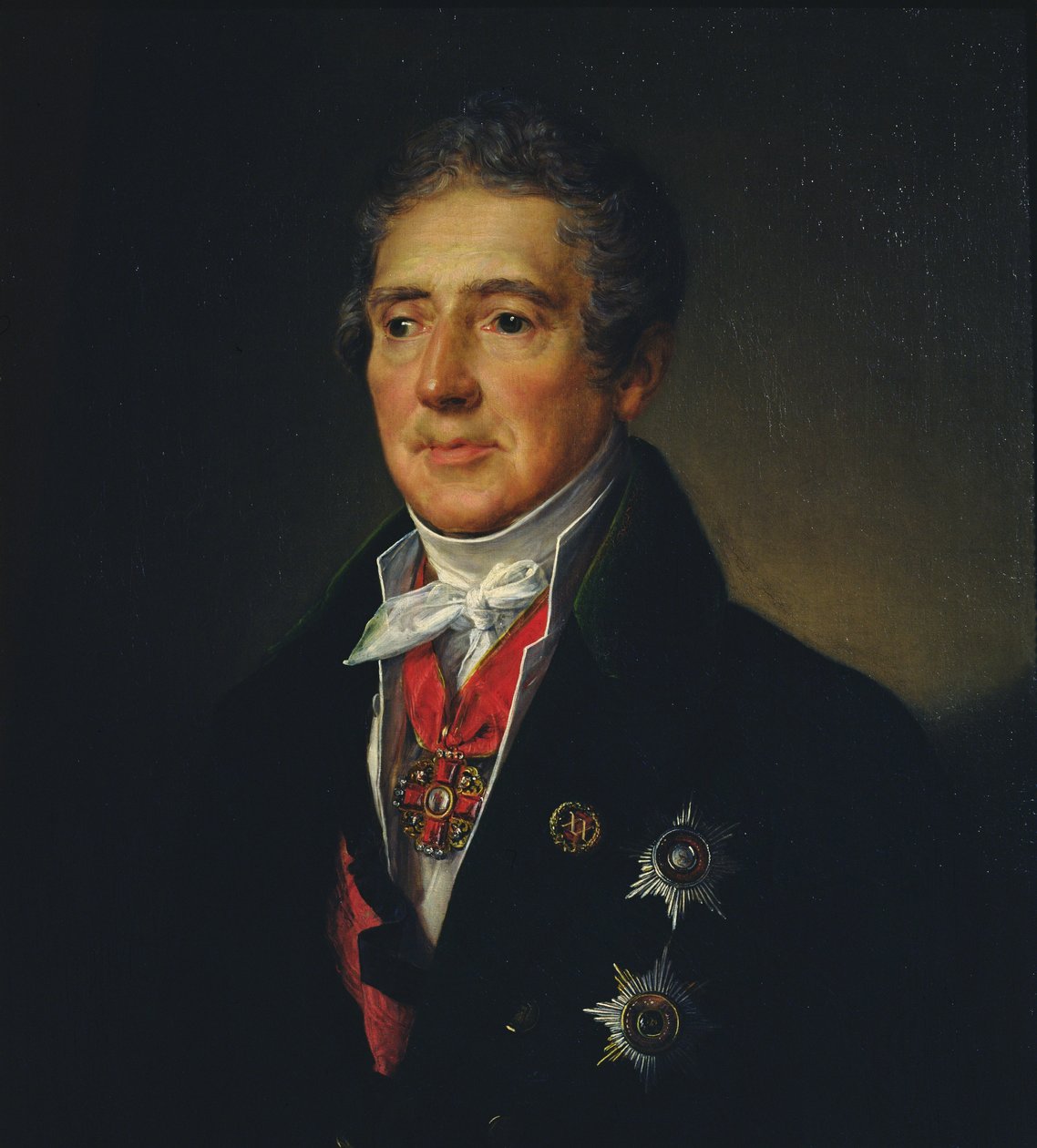 Portret van Ivan Dmitriev, 1835 door Vasili Andreevich Tropinin
