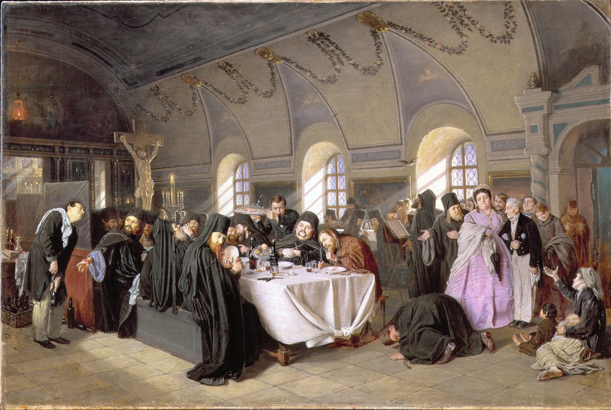 De refter, 1865-76 door Vasili Grigorevich Perov
