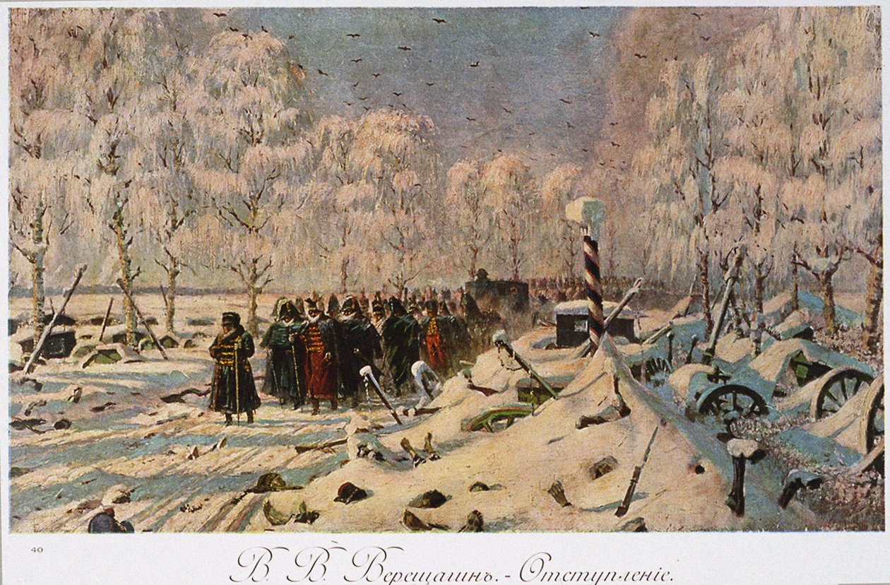 De Franse Terugtocht uit Moskou in oktober 1812 door Vasili Vasilievich Vereshchagin