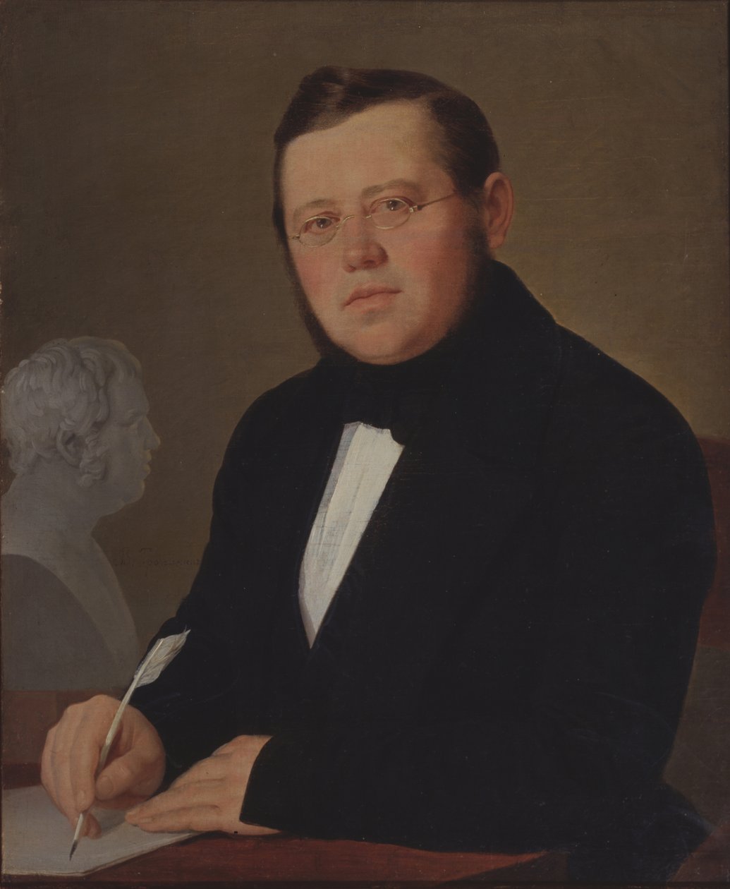 Portret van de auteur Mikhail Zagoskin, 1789-1852 door Vasili Andreevich Tropinin