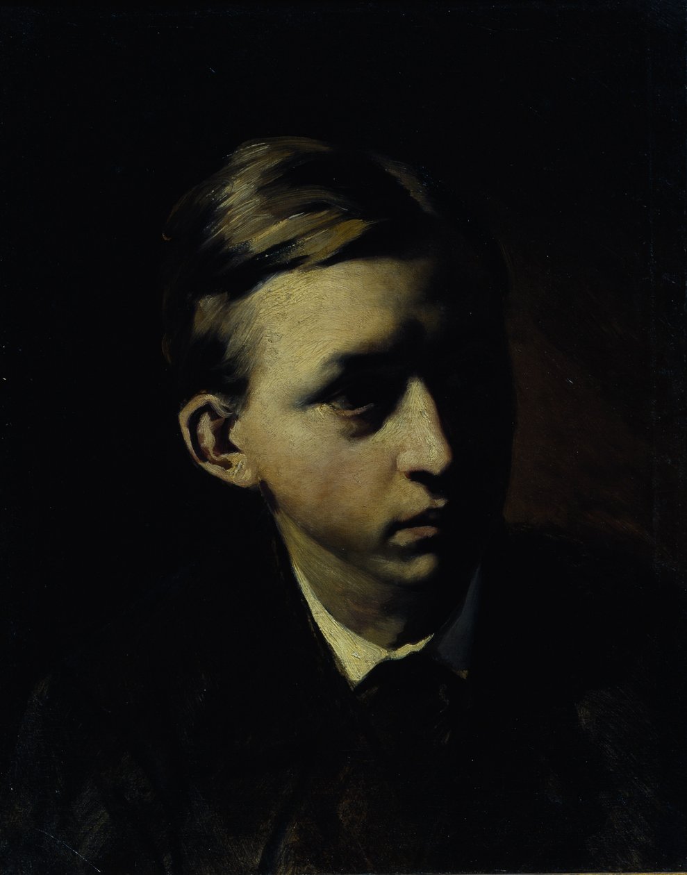 Portret van de schilder Nikolai Alexeyevich Kasatkin 1859-1930, 1876 door Vasili Grigorevich Perov