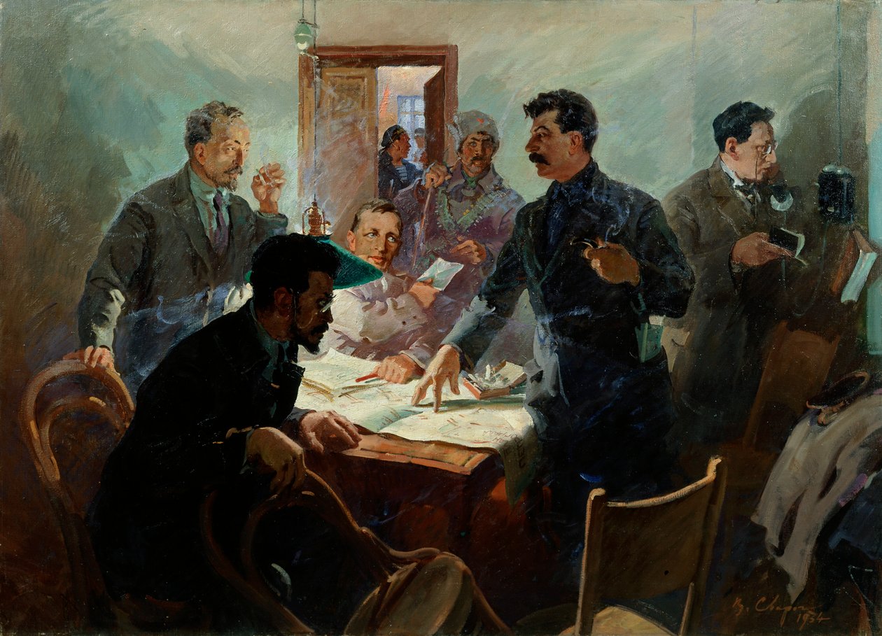 De staf van de Oktoberrevolutie door Vasili Svarog