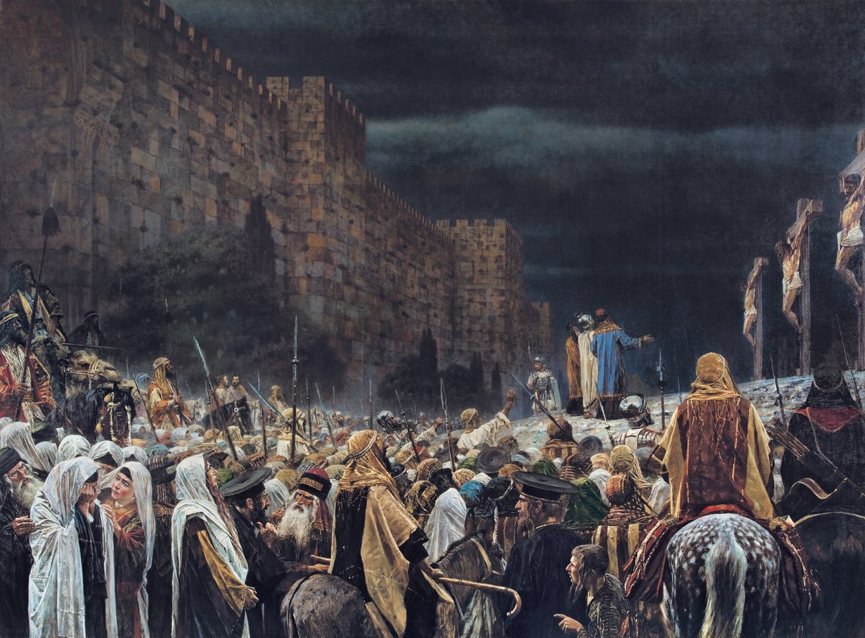 Kruisiging door de Romeinen, 1887 door Vasili Vasilievich Vereshchagin