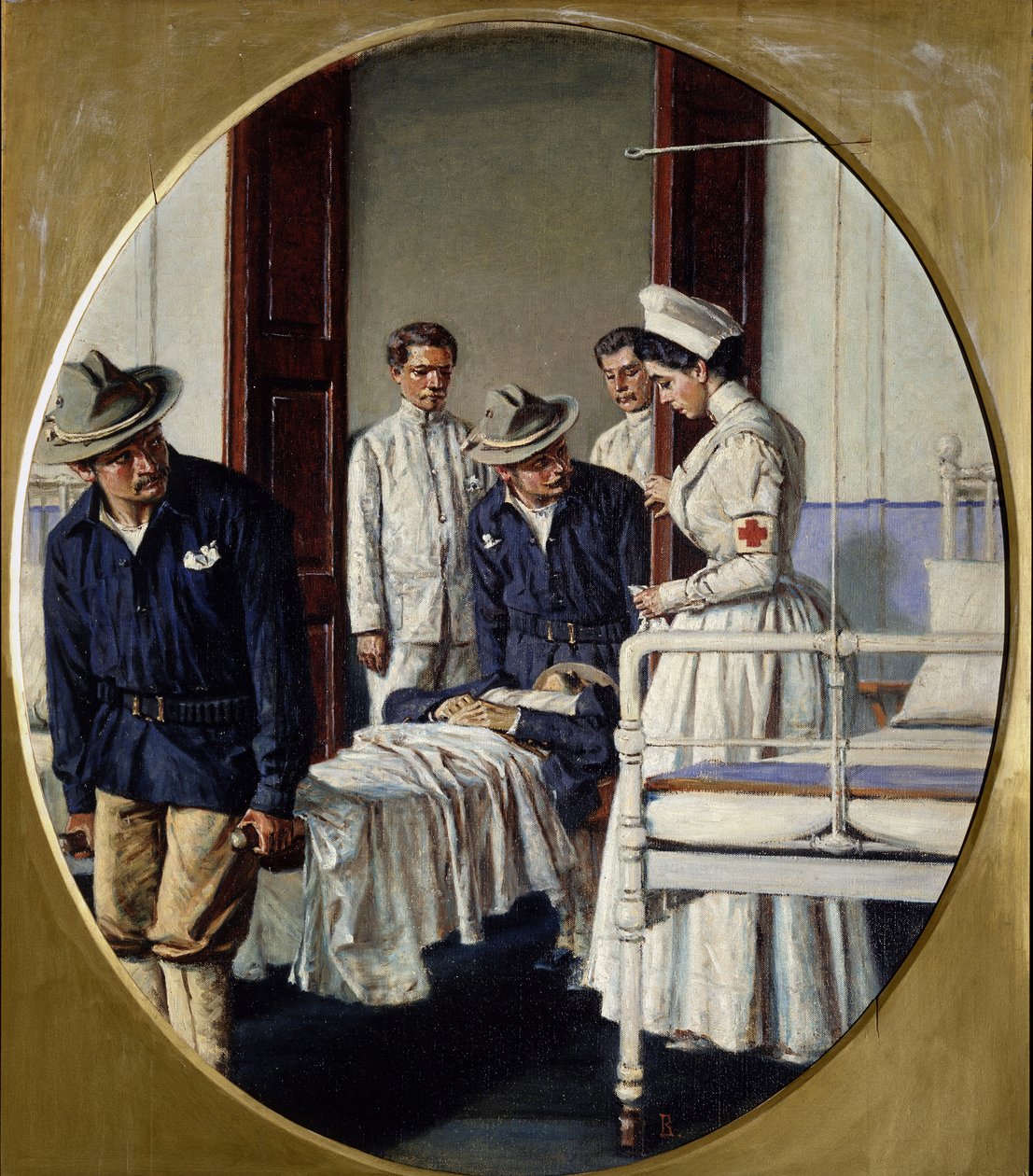 In een Militair Ziekenhuis, 1901 door Vasili Vasilievich Vereshchagin