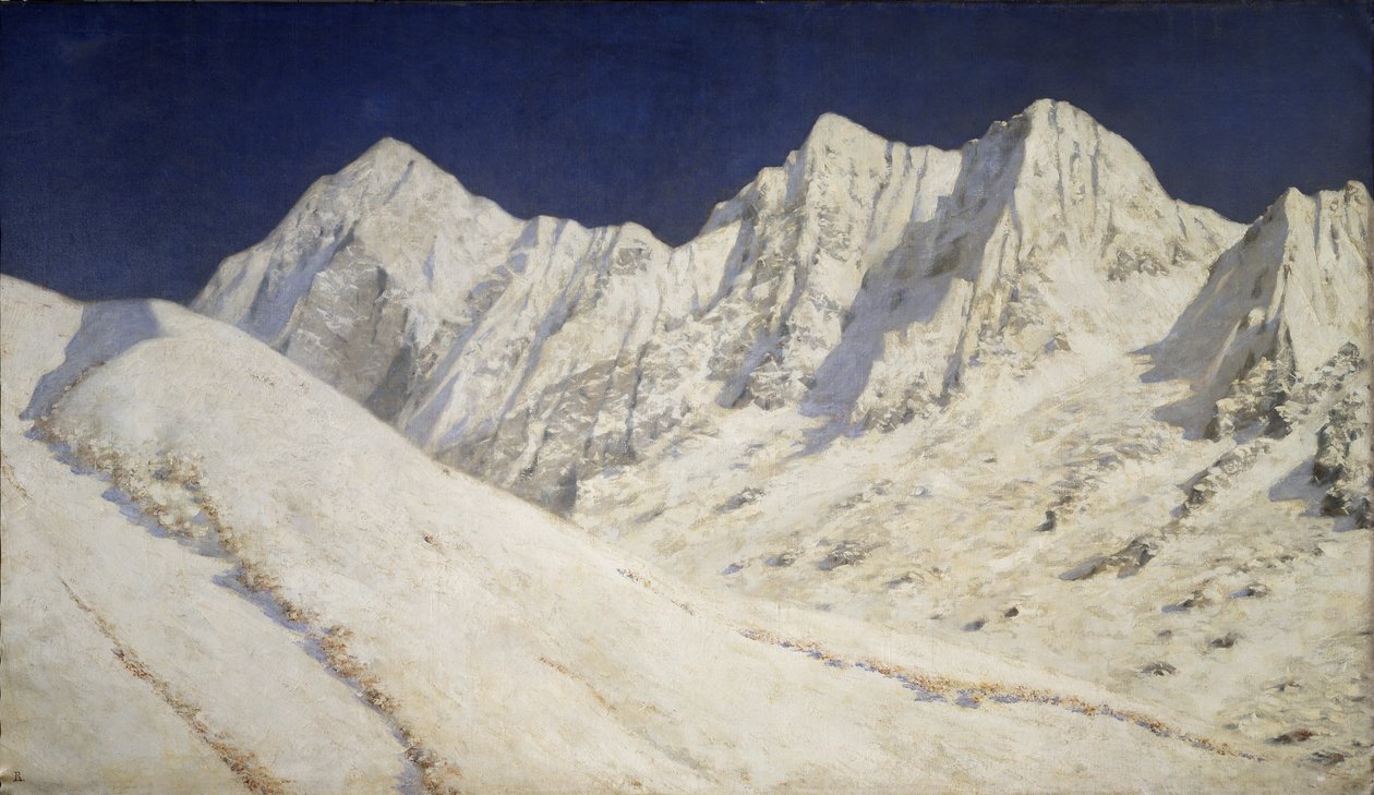 India. Sneeuw op de Himalaya, 1874-1876 door Vasili Vasilievich Vereshchagin