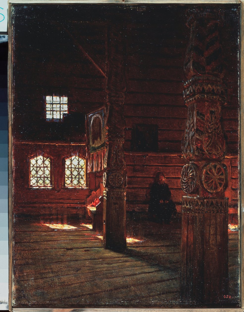 Interieur van de Petrus en Pauluskerk in Puchug door Vasili Vasilievich Vereshchagin