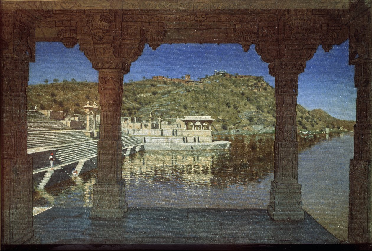 Rajasthan. Bij het meer in Udaipur, 1874 door Vasili Vasilievich Vereshchagin