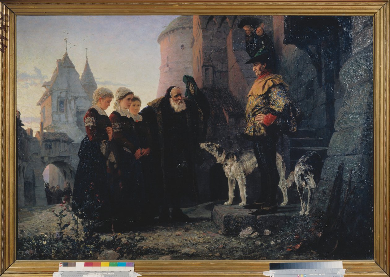 Het recht van de eerste nacht door Vasilij Dmitrievich Polenov