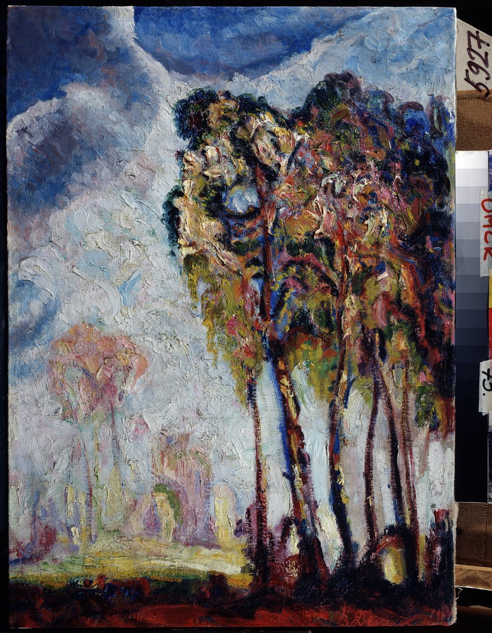Landschap met bomen door Vasily Ivanovich Denisov