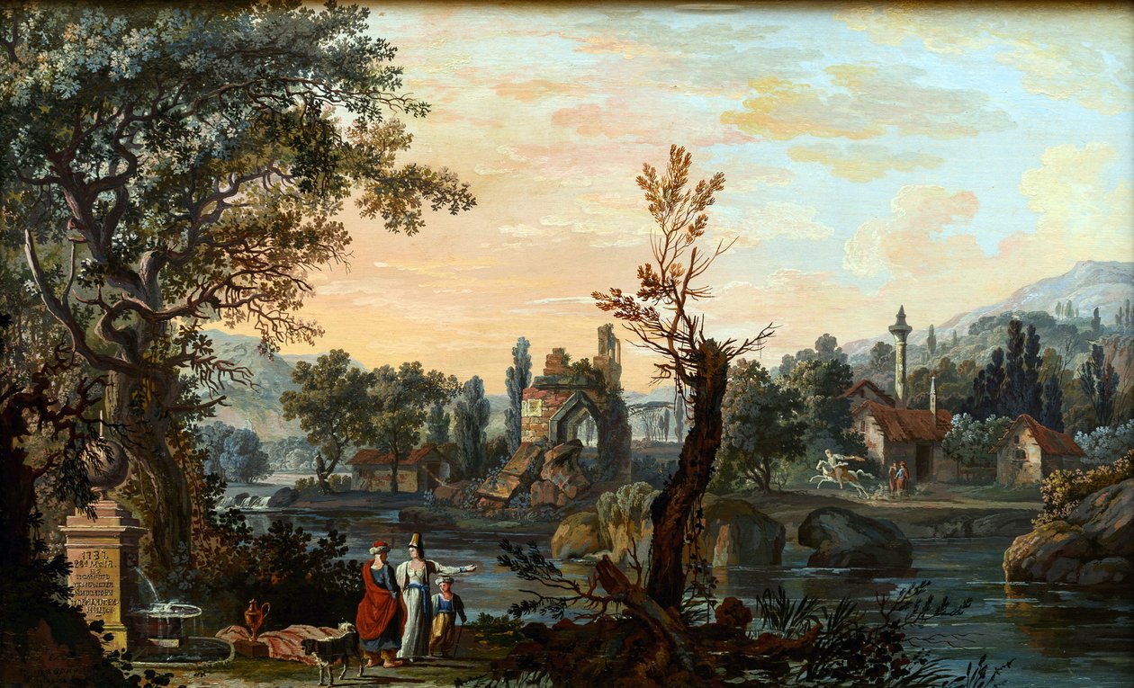 Zicht op Taurida door Vasily Petrovich Petrov