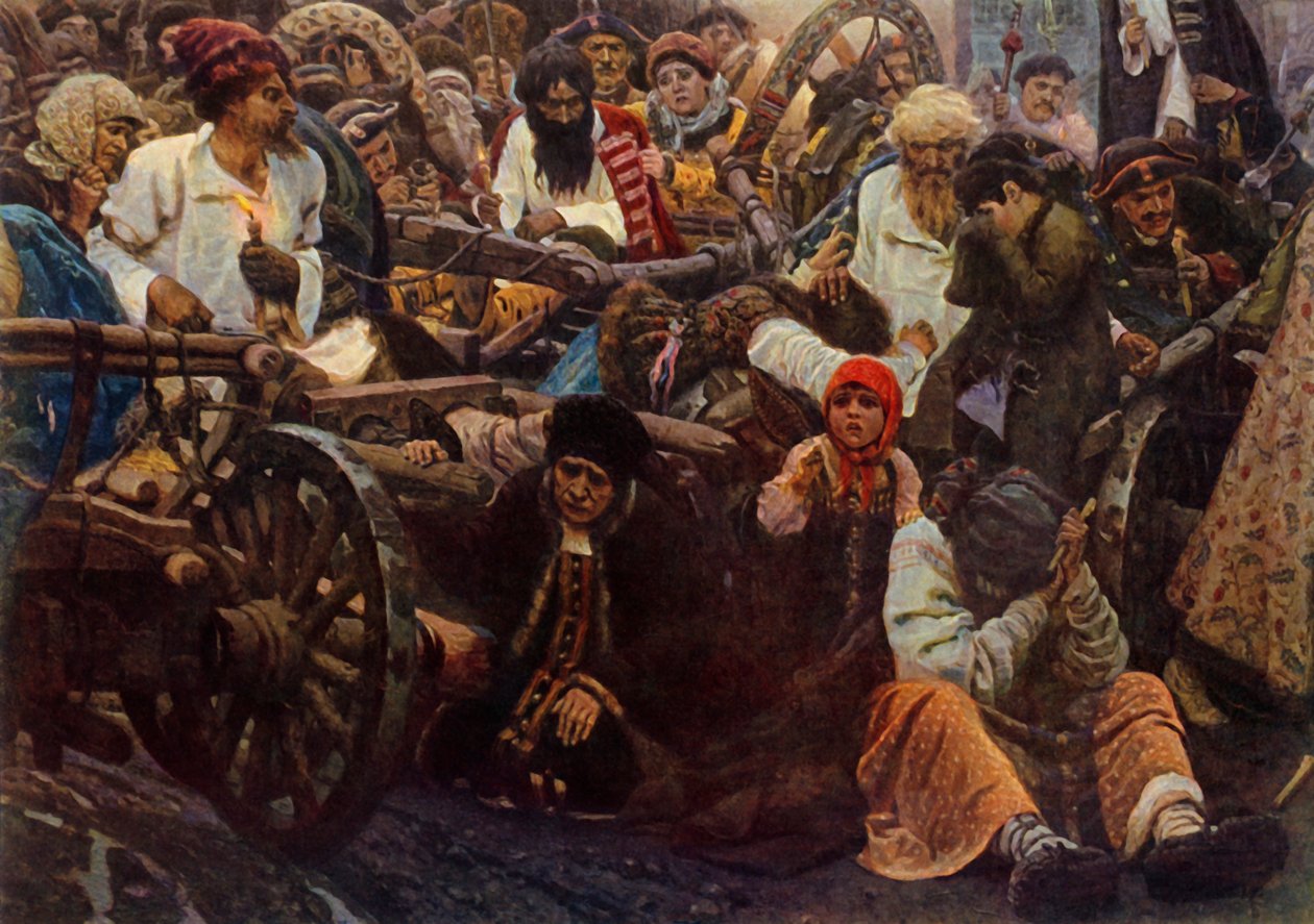 De ochtend voor de executie, 1881, 1965 door Vasily Surikov