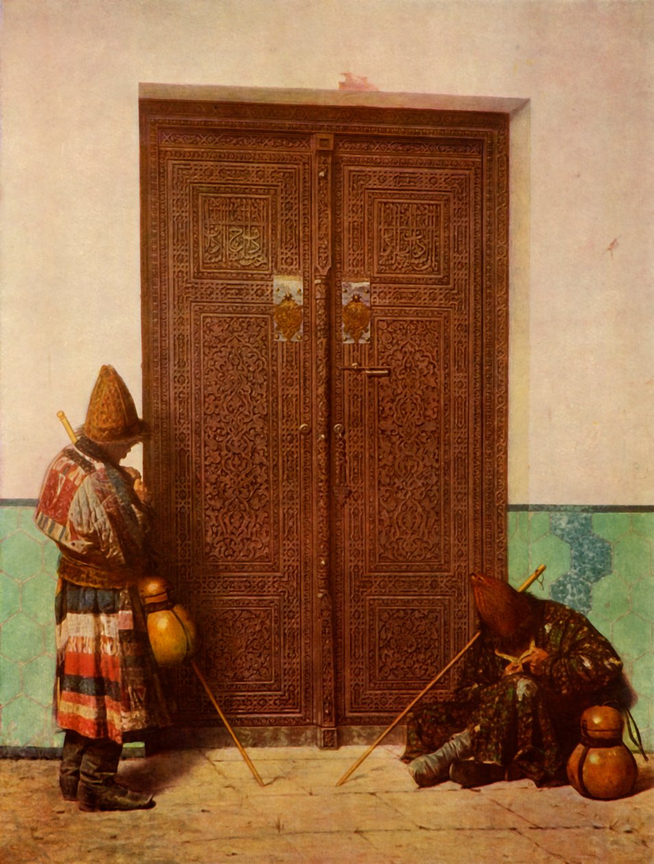 De deur naar het Timur Gur-Emir Mausoleum, 1873 door Vasily Vereshchagin