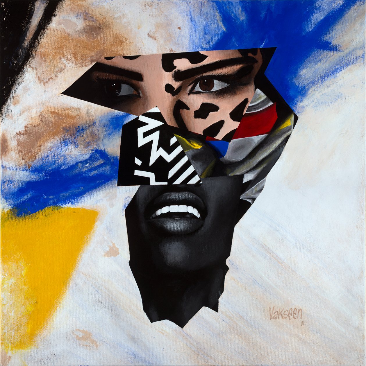 Hare Koninklijke Eminentie, 2014 (Acryl op doek) door Vaskeen Vaskeen